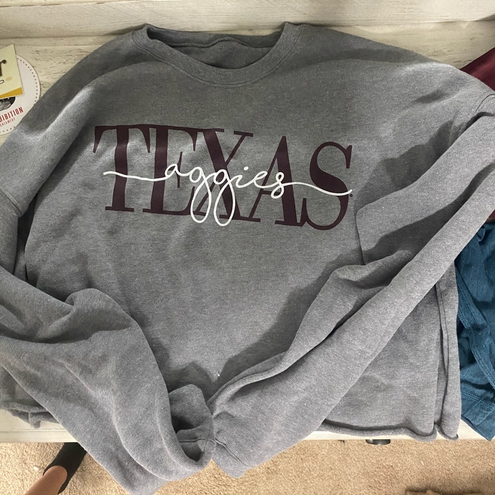 Texas A&M cropped sweatshirt